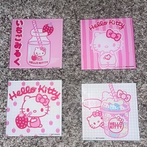 Hello Kitty Glass Coasters